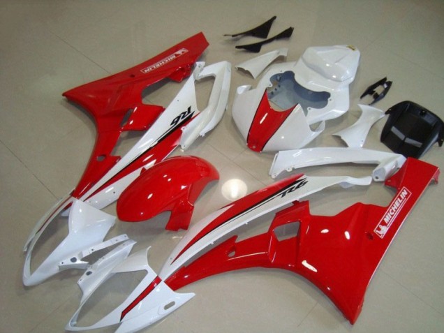 Yamaha R6 2006-2007 - Vermelho Branco
