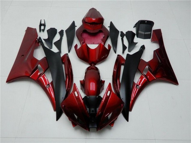 Yamaha R6 2006-2007 - Vermelho Preto Yamaha R6 2006-2007 - Vermelho Preto