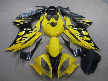 Yamaha R6 2008-2016 - Amarelo Preto Chama