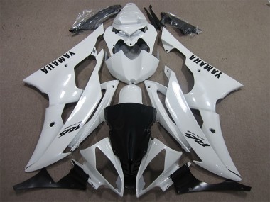 Yamaha R6 2008-2016 - Branco Preto Decalque