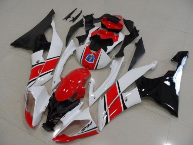 Yamaha R6 2008-2016 - Vermelho Branco Preto