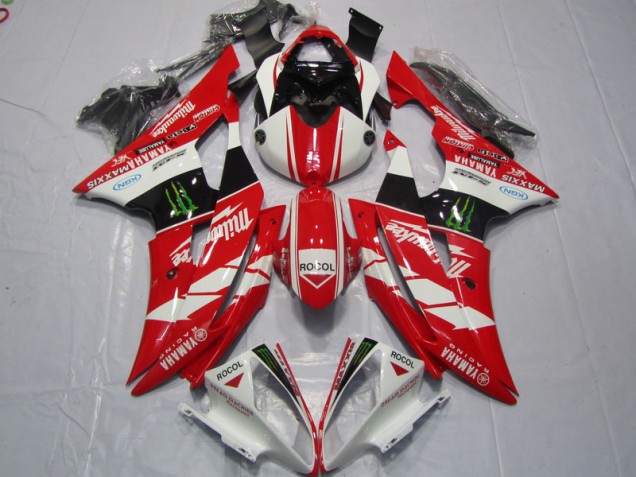 Yamaha R6 2008-2016 - Vermelho Branco Rocol